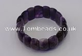 CGB667 7.5 inches 12*25mm amethyst gemstone bracelet