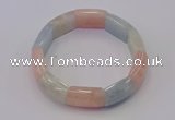 CGB668 7.5 inches 15*20mm morganite gemstone bracelet