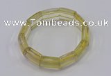 CGB670 7.5 inches 15*18mm lemon quartz bracelet wholesale