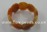 CGB701 8 inches 25*30mm agate gemstone bracelet wholesale