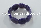 CGB702 8 inches 25*30mm agate gemstone bracelet wholesale