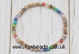 CGB7119 7 chakra 4mm picture jasper beaded meditation yoga bracelets