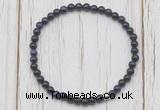 CGB7206 4mm tiny purple tiger eye beaded meditation yoga bracelets