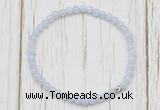 CGB7234 4mm tiny blue lace agate beaded meditation yoga bracelets