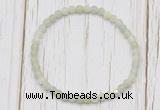 CGB7240 4mm tiny New jade beaded meditation yoga bracelets