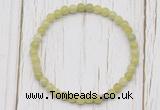 CGB7242 4mm tiny China jade beaded meditation yoga bracelets