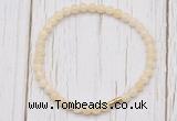 CGB7246 4mm tiny honey jade beaded meditation yoga bracelets