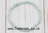 CGB7252 4mm tiny amazonite beaded meditation yoga bracelets