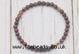 CGB7267 4mm tiny brecciated jasper beaded meditation yoga bracelets