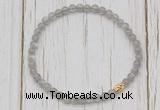 CGB7305 4mm tiny labradorite beaded meditation yoga bracelets