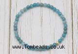 CGB7309 4mm tiny apatite beaded meditation yoga bracelets