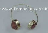 CGB777 13*18mm - 15*20mm freeform druzy agate gemstone bangles