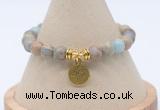 CGB7774 8mm serpentine jasper bead with luckly charm bracelets