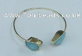 CGB779 13*18mm - 15*20mm freeform druzy agate gemstone bangles