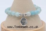 CGB7794 8mm amazonite gemstone bead with luckly charm bracelets