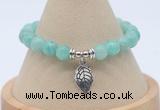 CGB7820 8mm peru amazonite bead with luckly charm bracelets