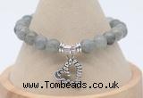 CGB7824 8mm labradorite bead with luckly charm bracelets whoelsale