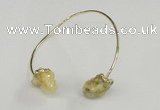 CGB785 13*18mm - 15*20mm nuggets druzy quartz gemstone bangles