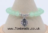 CGB7881 8mm candy jade bead with luckly charm bracelets whoesale