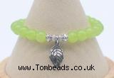 CGB7882 8mm candy jade bead with luckly charm bracelets whoesale