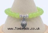 CGB7882 8mm candy jade bead with luckly charm bracelets whoesale