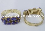 CGB823 30*68mm - 30*70mm druzy agate gemstone bangles wholeasale