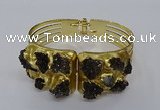 CGB846 30*68mm - 30*70mm druzy agate gemstone bangles wholesale