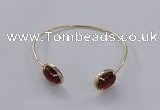 CGB860 10*14mm oval agate gemstone bangles wholesale