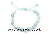 CGB8654 8mm,10mm round amazonite adjustable macrame bracelets