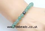 CGB8833 8mm, 10mm green aventurine & drum hematite power beads bracelets