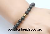 CGB8841 8mm, 10mm dragon blood jasper & drum hematite power beads bracelets