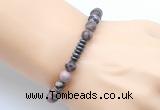 CGB8966 8mm, 10mm rhodonite & rondelle hematite beaded bracelets