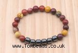 CGB8995 8mm, 10mm mookaite & drum hematite beaded bracelets