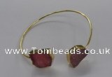 CGB920 13*18mm - 15*20mm freeform druzy agate gemstone bangles