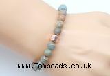 CGB9250 8mm, 10mm serpentine jasper & drum hematite power beads bracelets