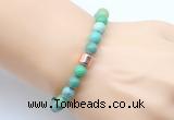 CGB9267 8mm, 10mm grass agate & drum hematite power beads bracelets