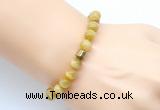 CGB9274 8mm, 10mm golden tiger eye & drum hematite power beads bracelets