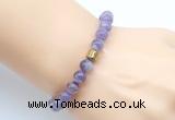 CGB9287 8mm, 10mm dogtooth amethyst & drum hematite power beads bracelets