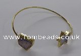 CGB929 15*20mm - 18*18mm freeform & star druzy agate bangles