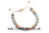 CGB9475 8mm, 10mm serpentine jasper & rondelle hematite adjustable bracelets