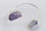 CGB949 13*18mm - 15*20mm freeform druzy agate bangles wholesale