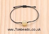 CGB9915 Fashion 12mm honey jade adjustable bracelet jewelry