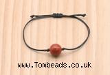 CGB9923 Fashion 12mm red jasper adjustable bracelet jewelry