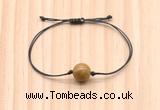 CGB9926 Fashion 12mm wooden jasper adjustable bracelet jewelry