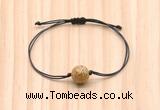 CGB9927 Fashion 12mm picture jasper adjustable bracelet jewelry