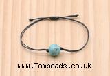 CGB9930 Fashion 12mm blue sea sediment jasper adjustable bracelet jewelry