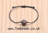 CGB9943 Fashion 12mm rhodonite gemstone adjustable bracelet jewelry