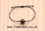 CGB9945 Fashion 12mm mahogany obsidian adjustable bracelet jewelry