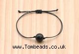 CGB9947 Fashion 12mm golden obsidian adjustable bracelet jewelry