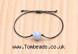 CGB9950 Fashion 12mm blue lace agate adjustable bracelet jewelry